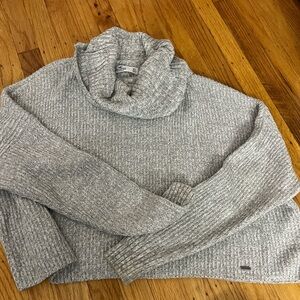 Hollister Heather Gray Cowl Neck Sweater